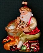 American Santa with Globe
